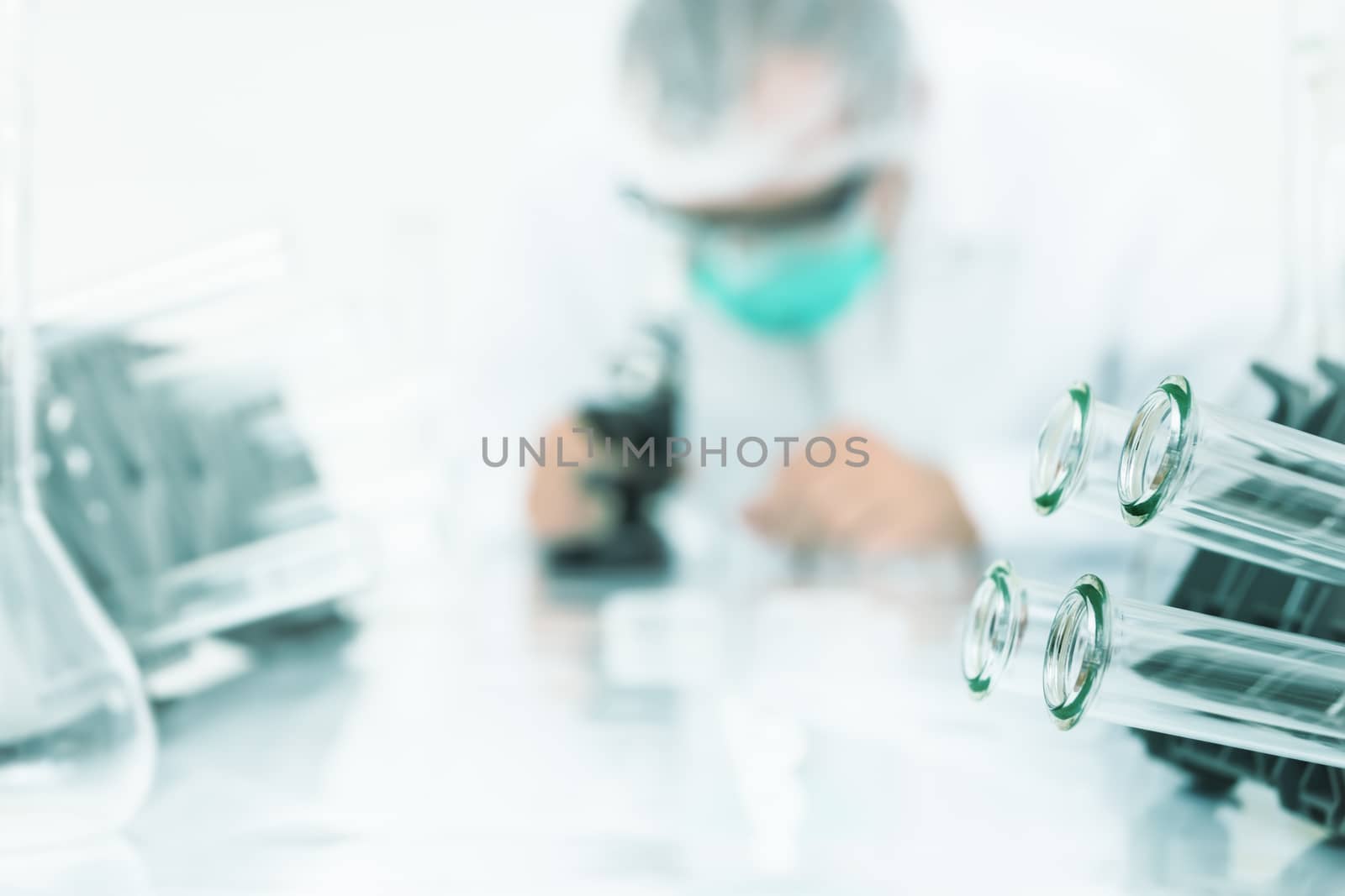 scientist working at the laboratory.