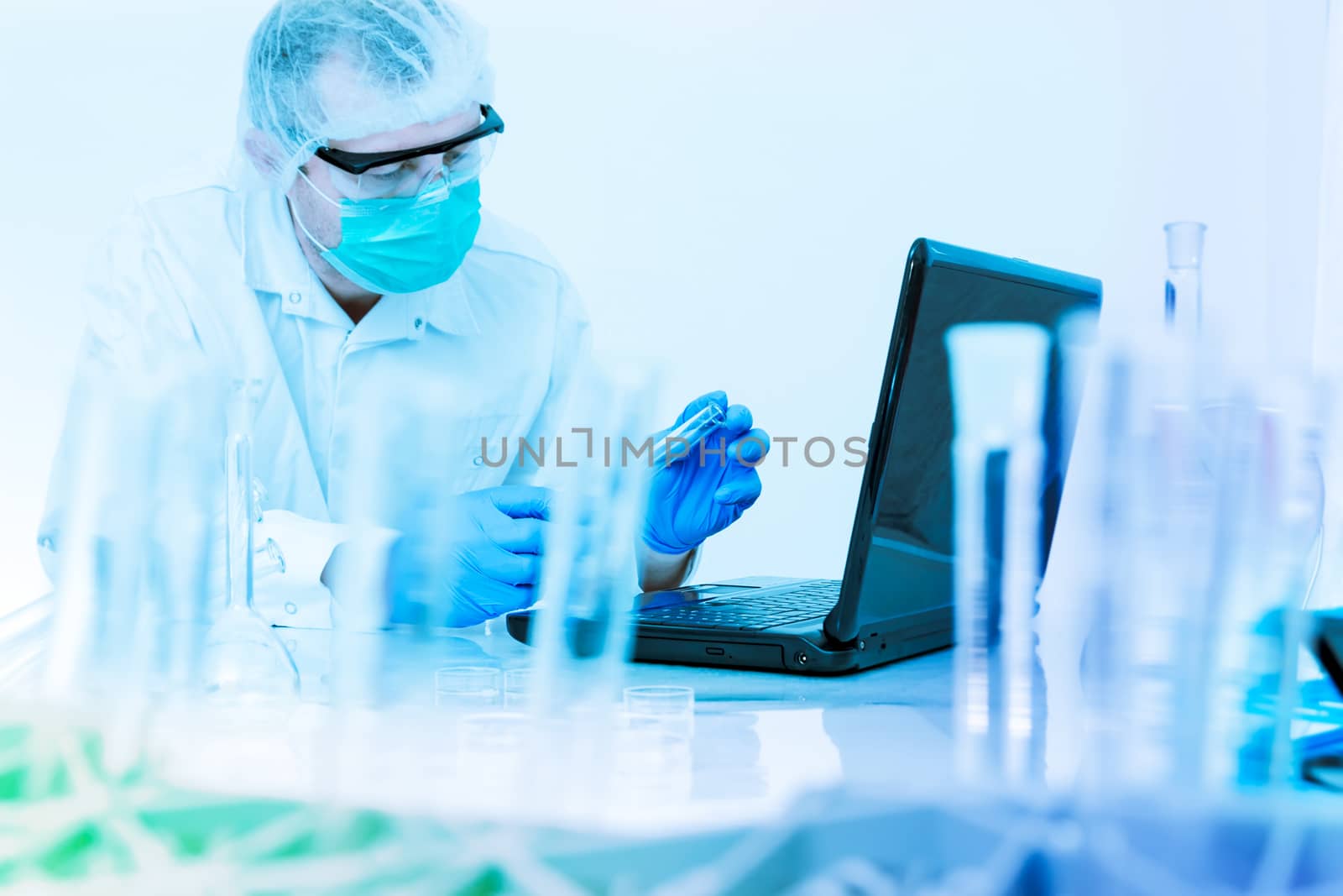 scientist working at the laboratory.