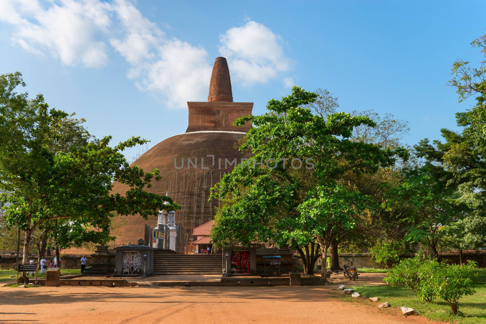 Giant stupa the ancient city Anuradhapura, Sri Lanka  by iryna_rasko