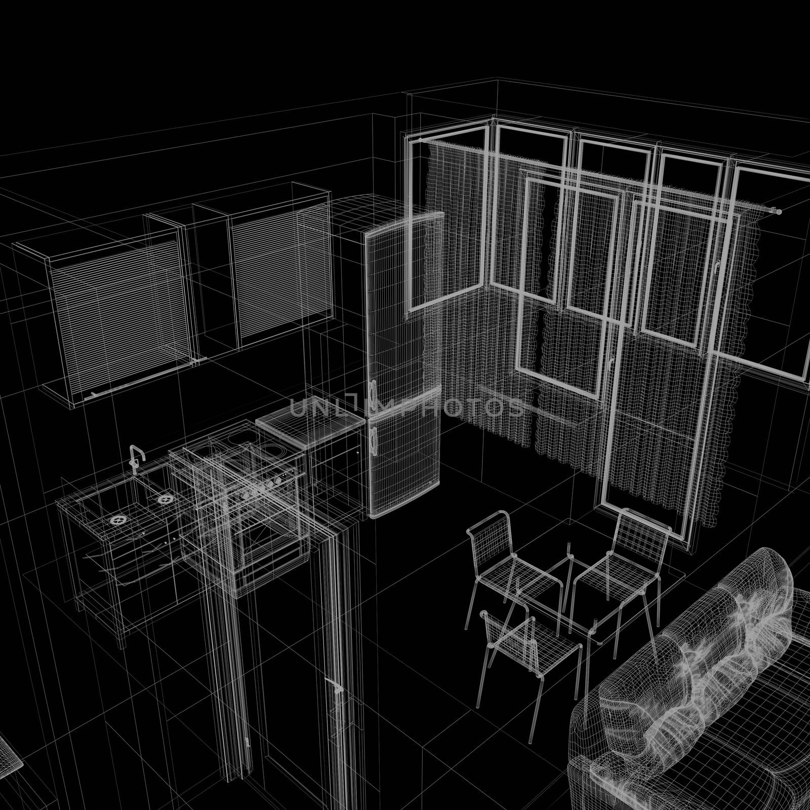 layout of the apartment by cherezoff