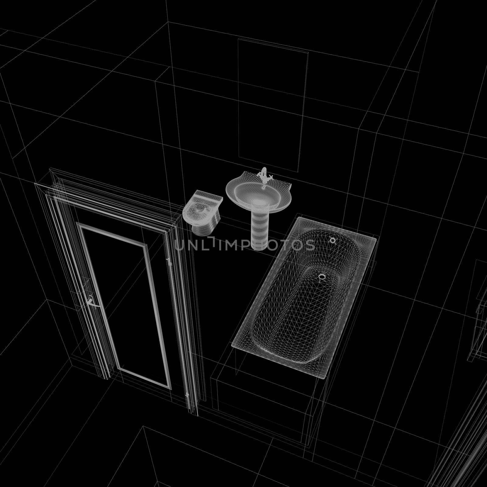 layout of the apartment by cherezoff