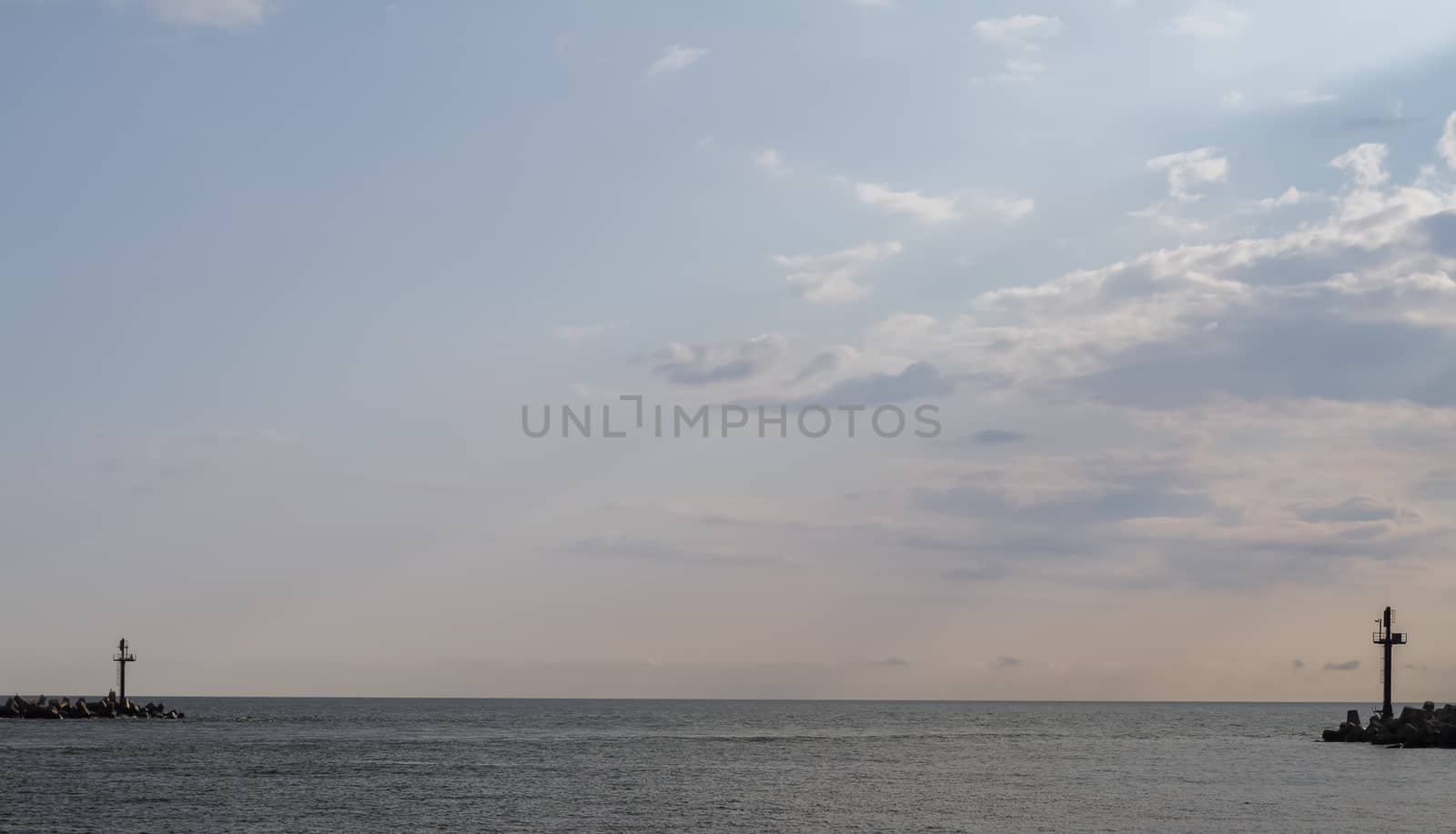 entrance to the Curonian Lagoon, Klaipeda, Lithuania by Marina_Po