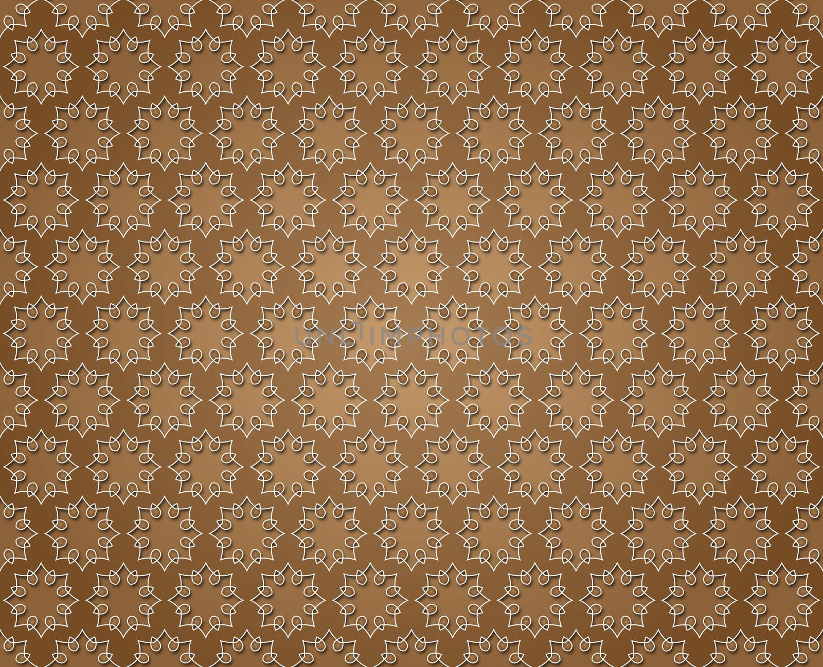 Floral abstract lines background brown color