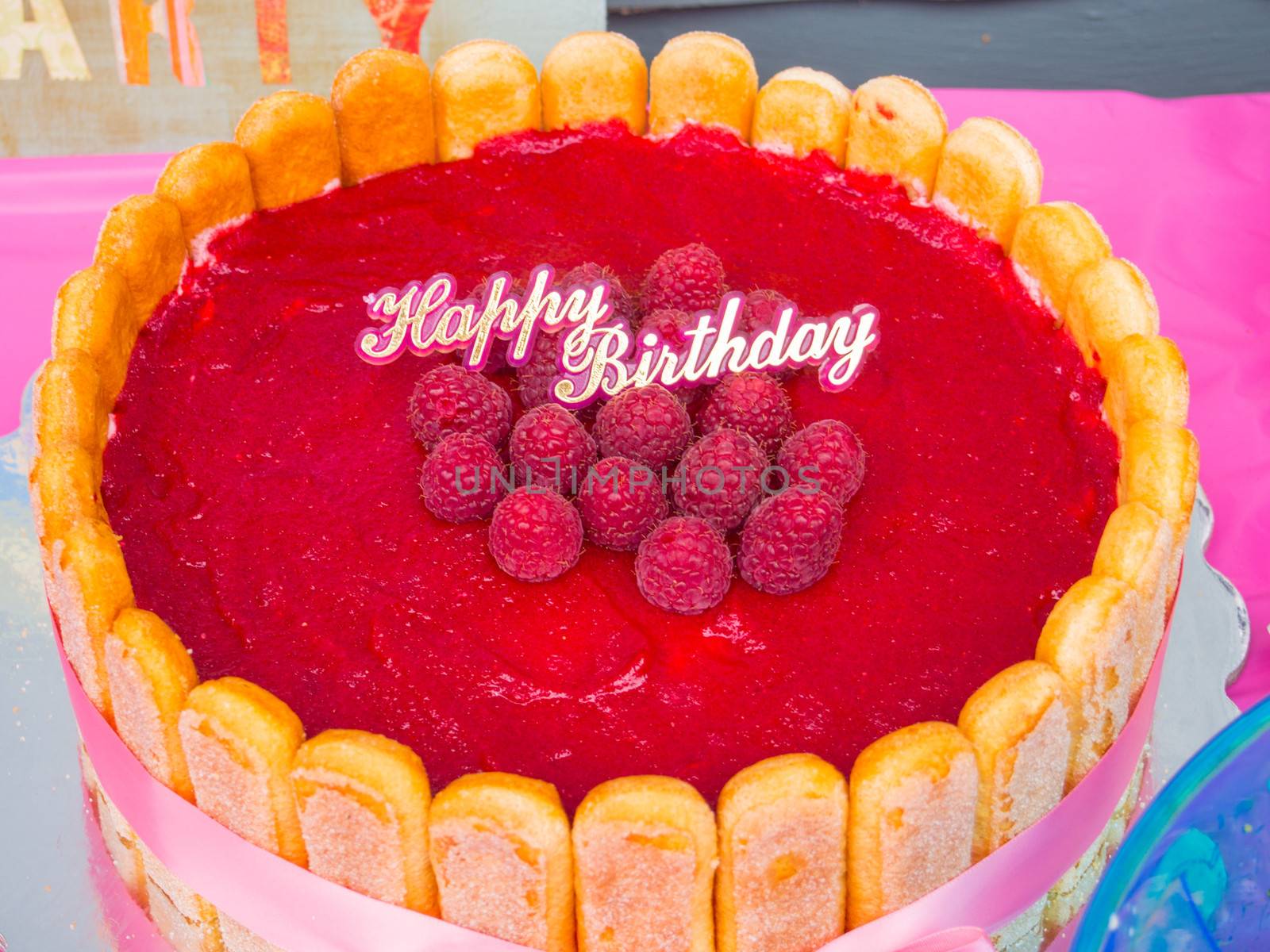 Raspberry Birthday Cake by melastmohican