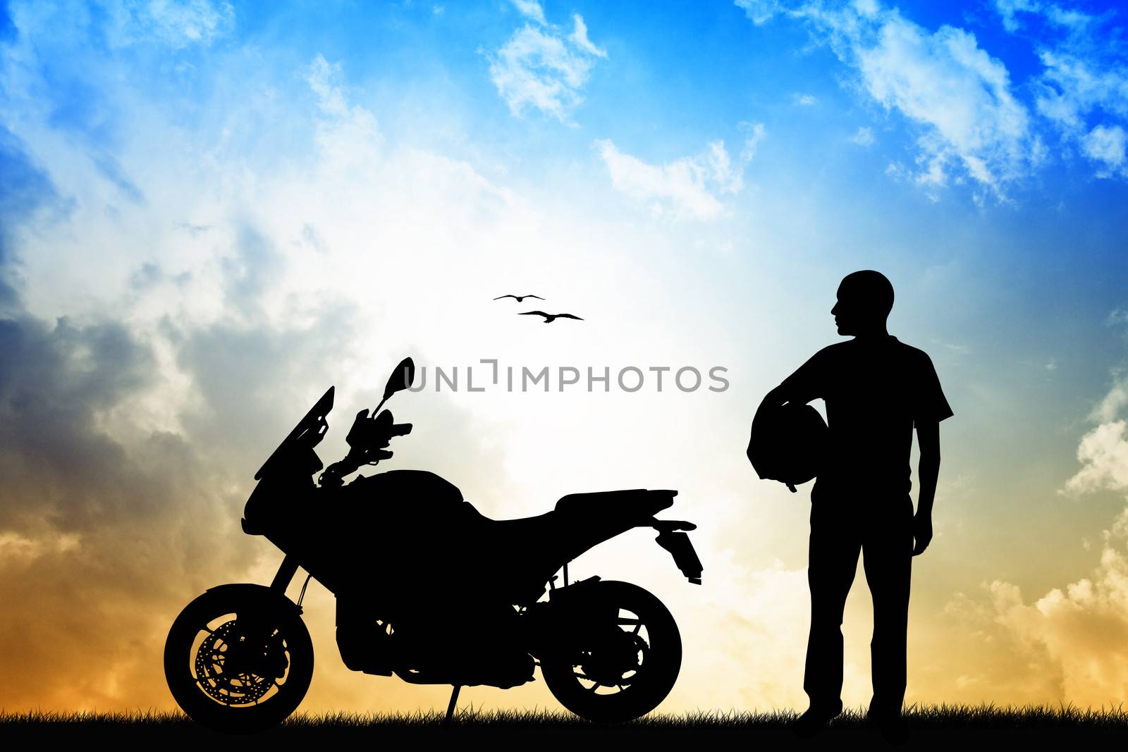 man motorcyclist