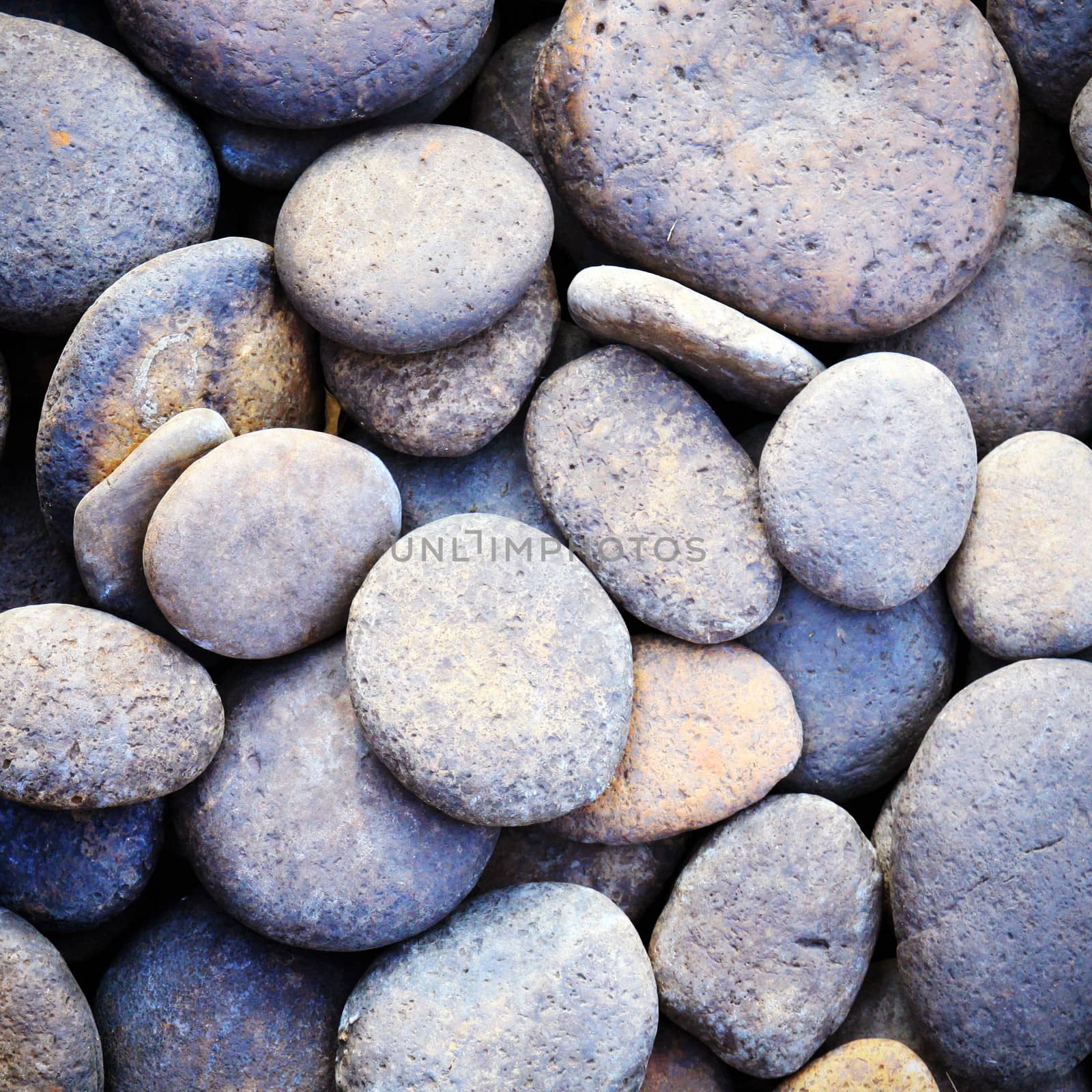 Pebble stone background for spa with retro filter effect by nuchylee