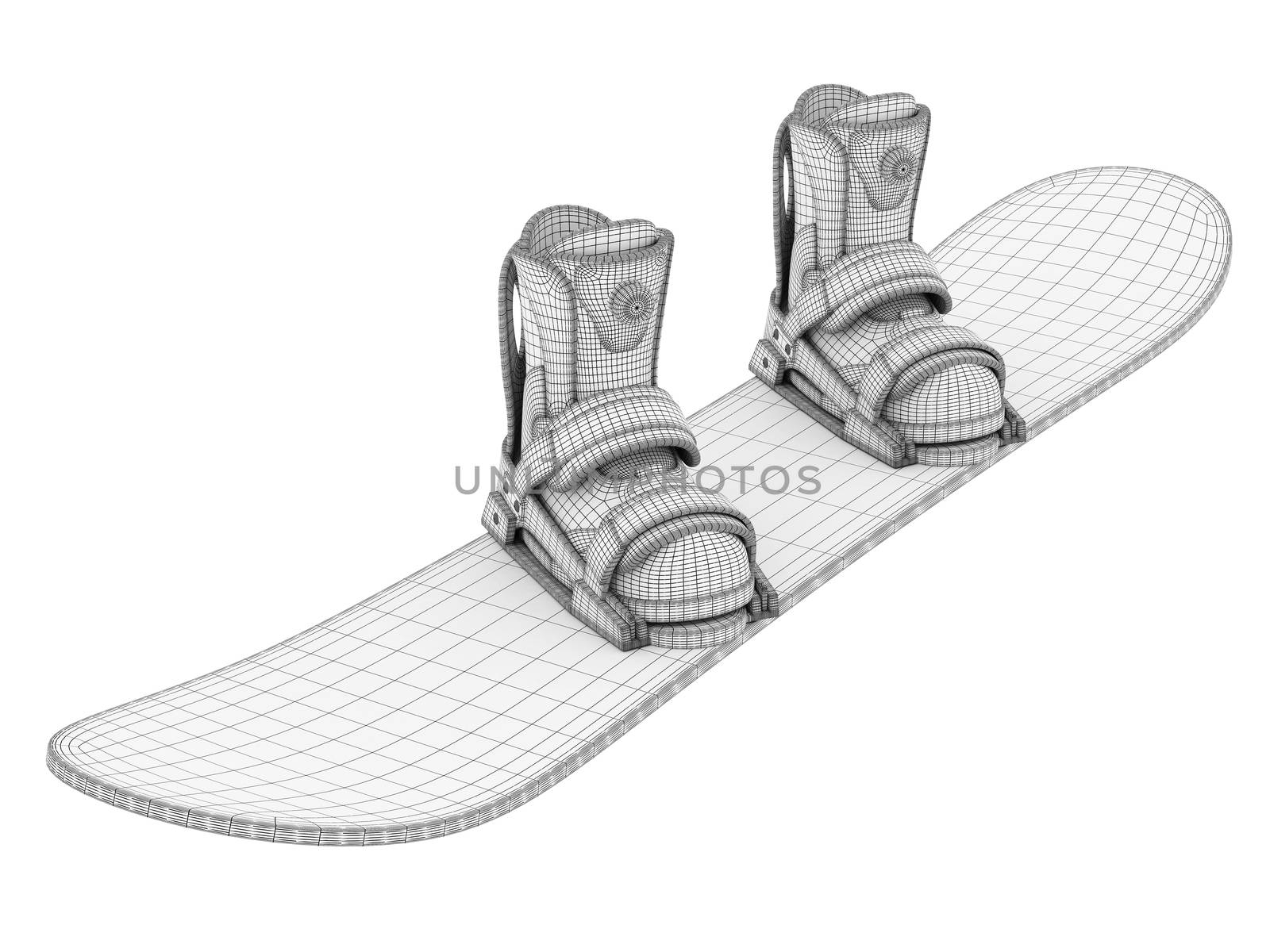 snowboard isolated on a white background