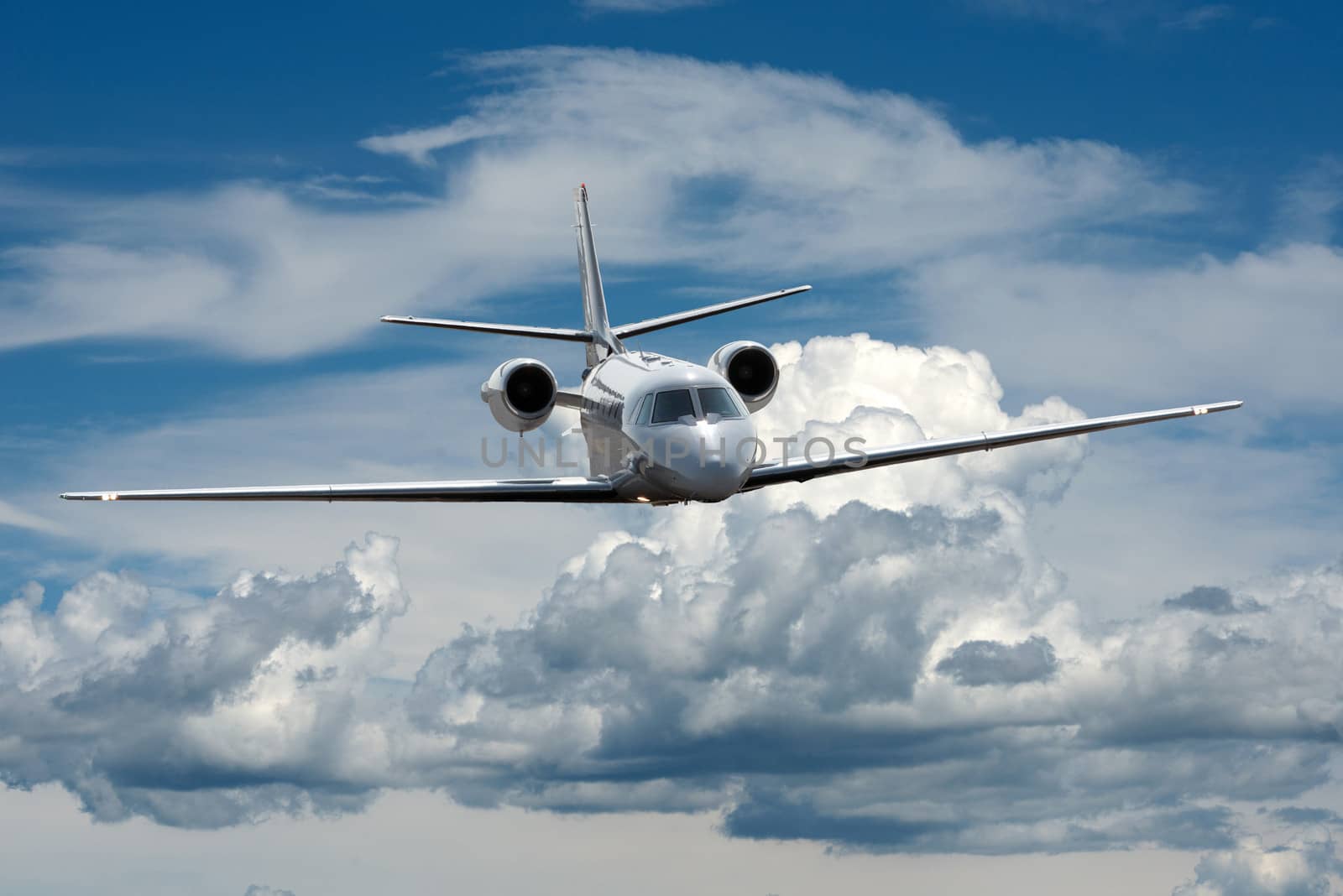 jet in sky