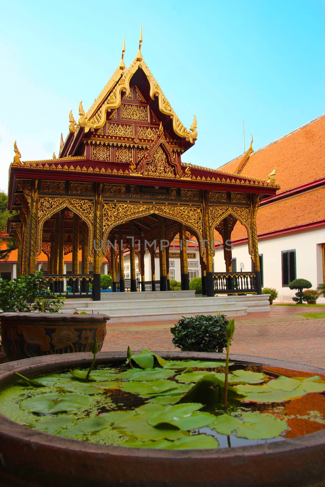 The Bangkok National Museum is the main branch museum of the National Museums in Thailand. It features exhibits of Thai art and history