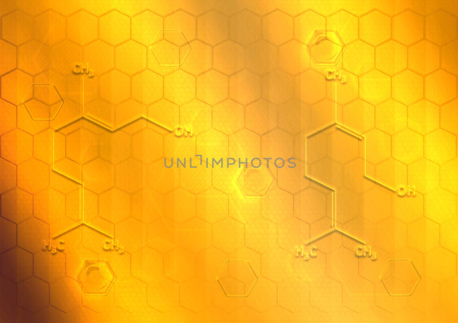 Abstract background in the form of honeycombs