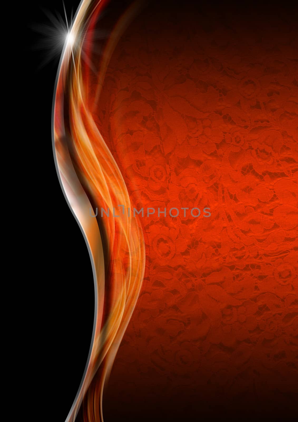 Orange Black and Metal Luxury Background by catalby