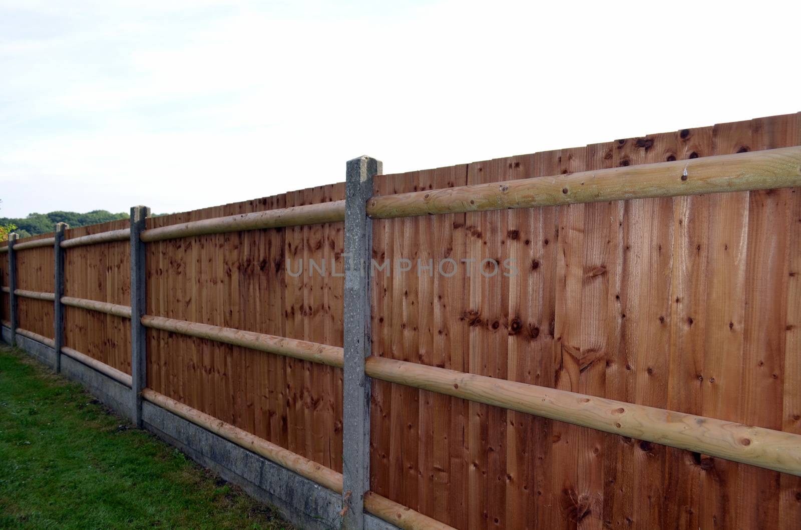 New wooden fence by bunsview