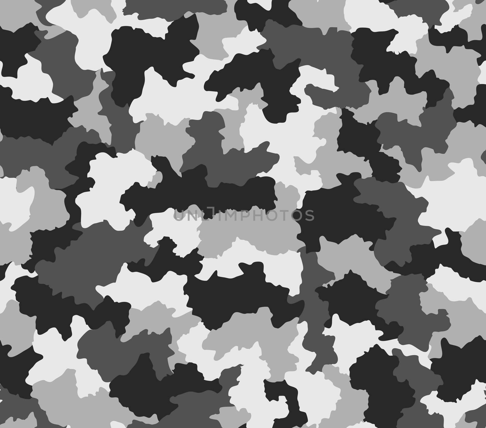 Polar B&W camouflage pattern seamlessly tileable