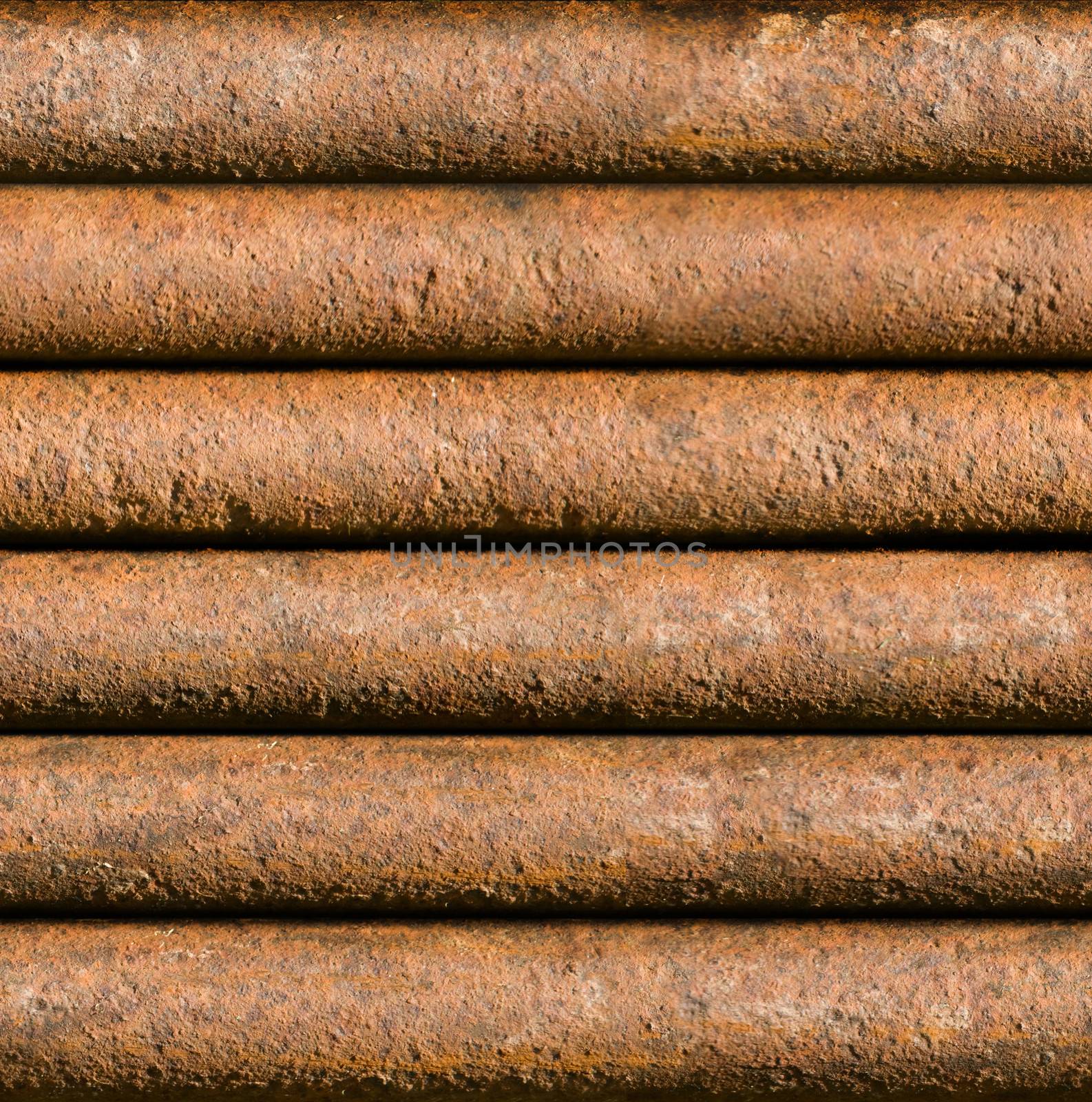 Horizontal rusty pipe background seamlessly tileable by Balefire9