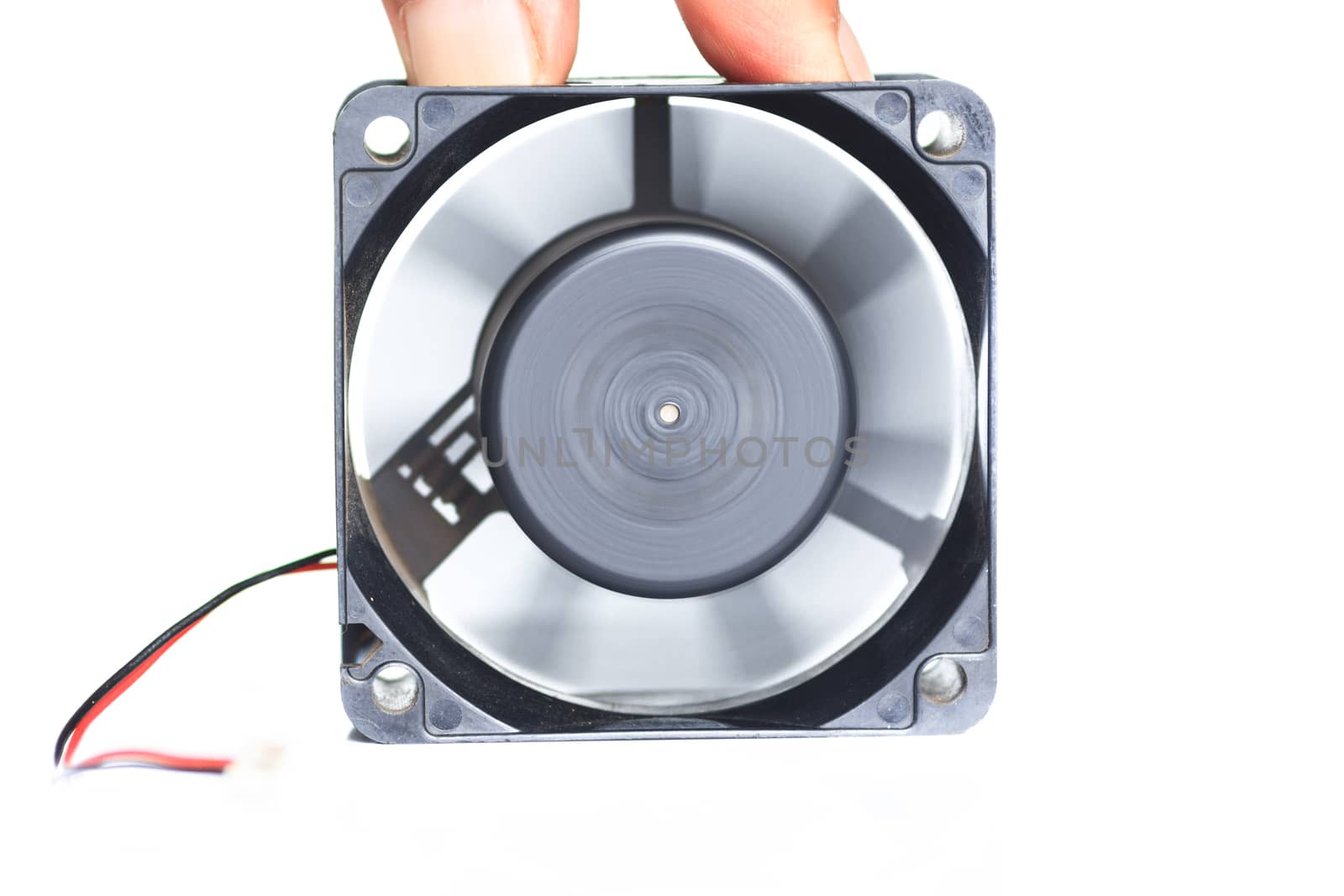 Computer fan. Isolated render on a white background