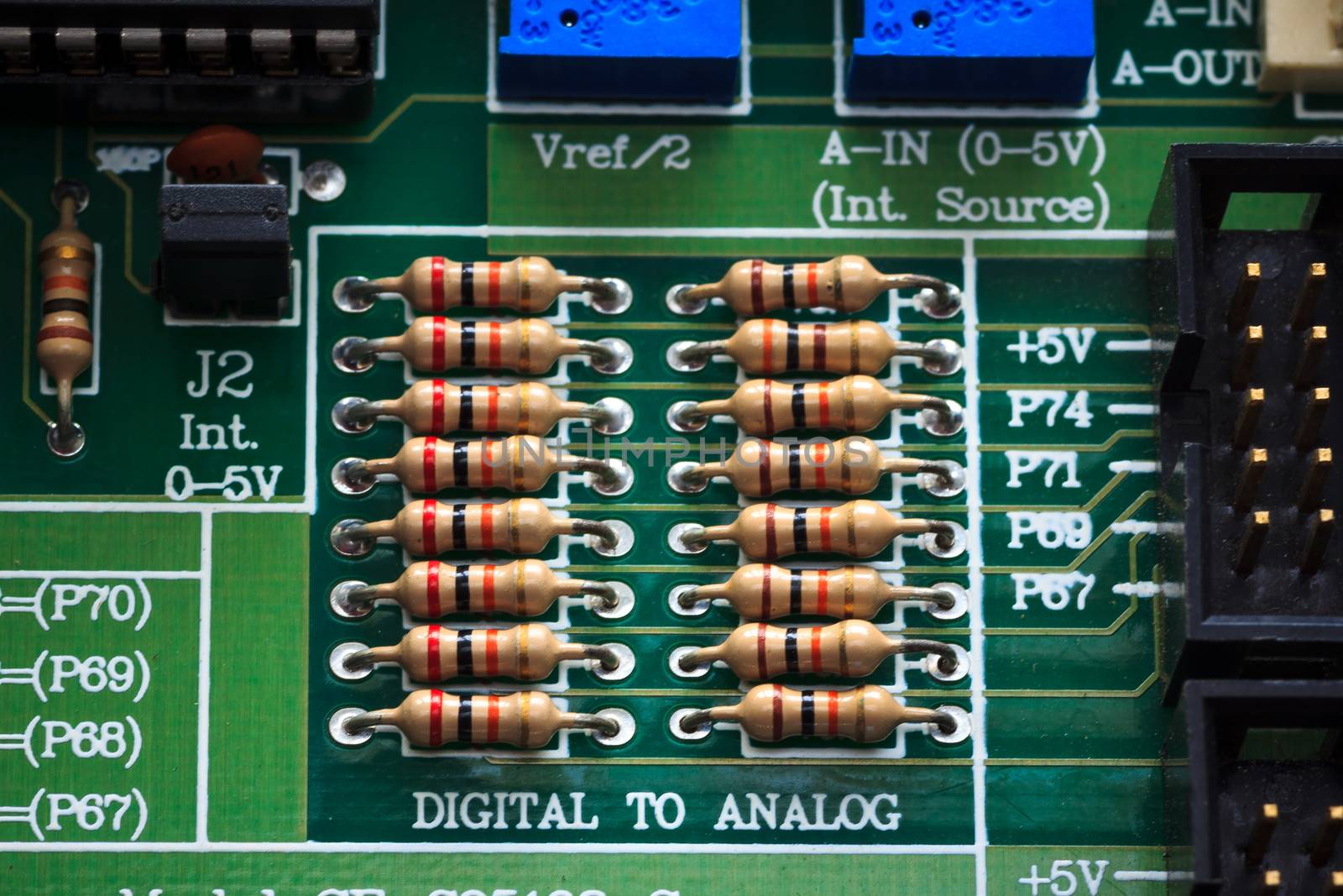 Close up shot for a circuit Board with dust before repairing