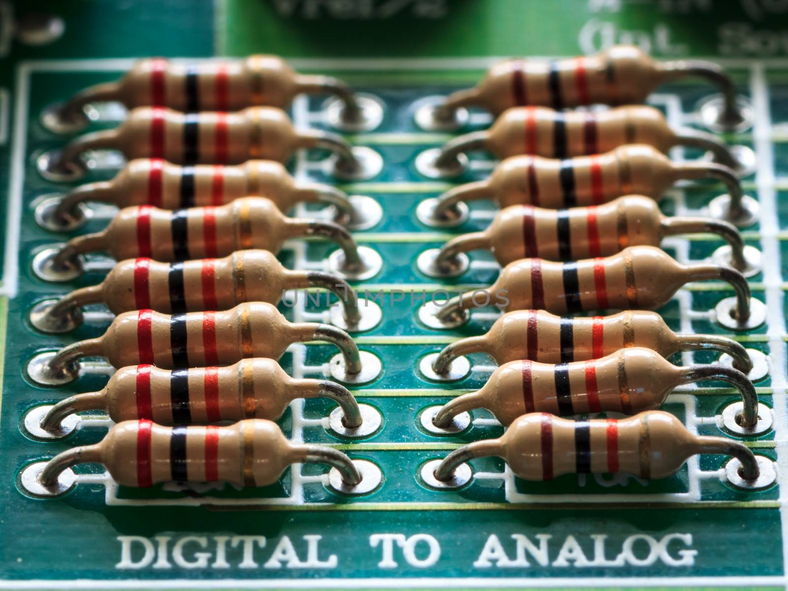 Close up shot for a circuit Board with dust before repairing