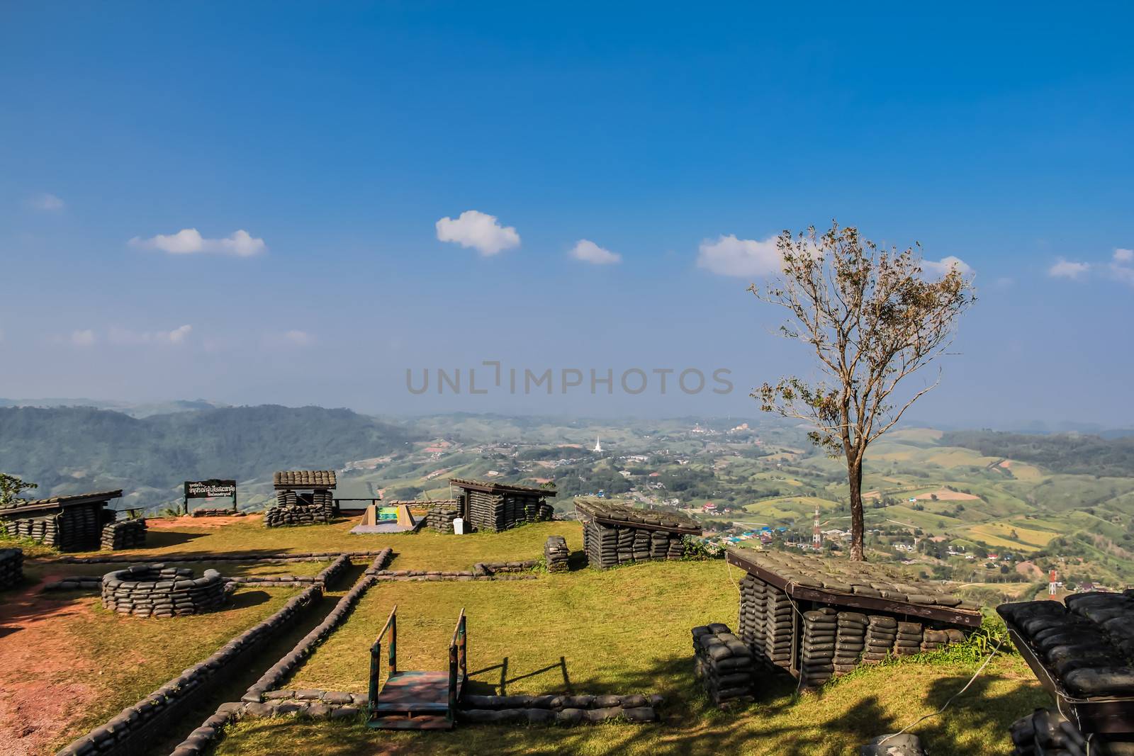 War Monument and Trees of Khao Kho National Park ,Thailand