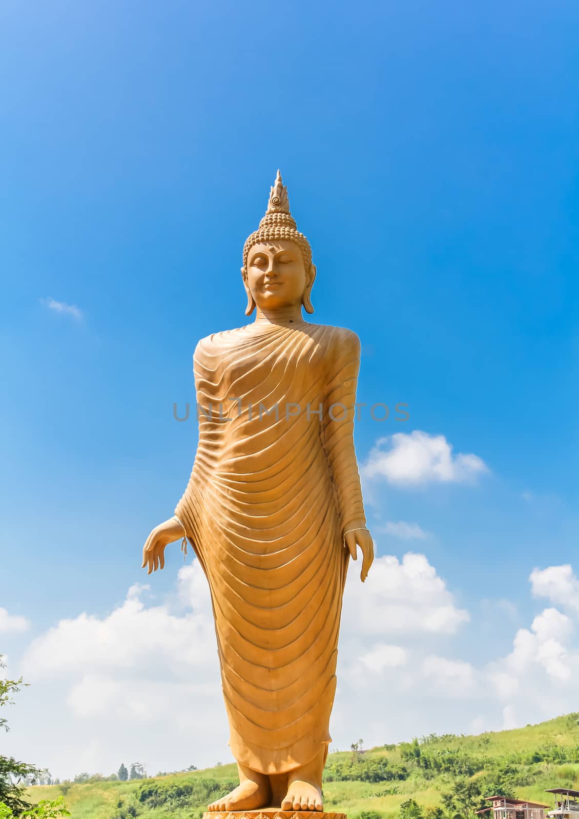 buddha statue  at temple in Phetchabun  province, Thailand