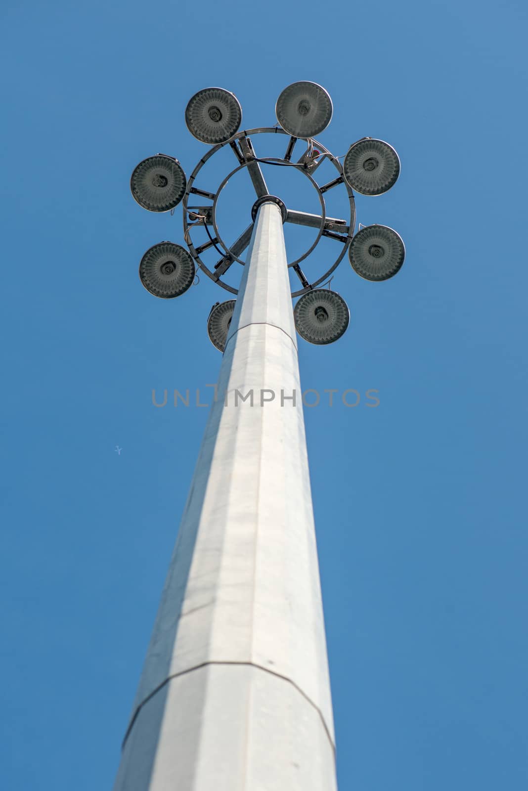 high mast lighting of large squares