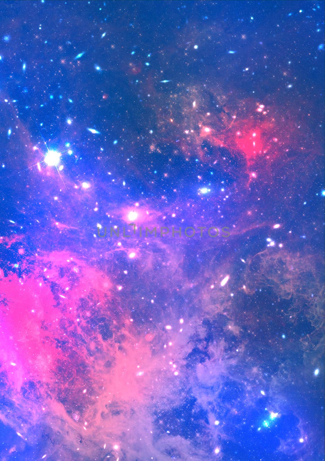 Small part of an infinite star field of space in the Universe.
