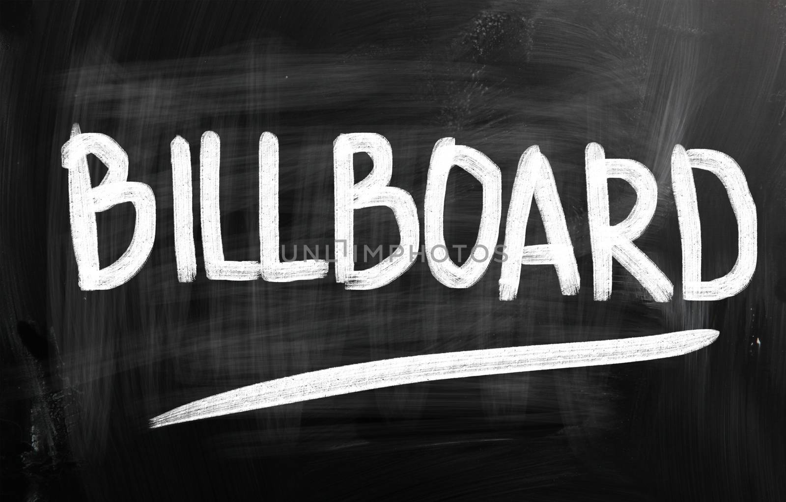 Advertising Concept Handwritten With Chalk On a Blackboard