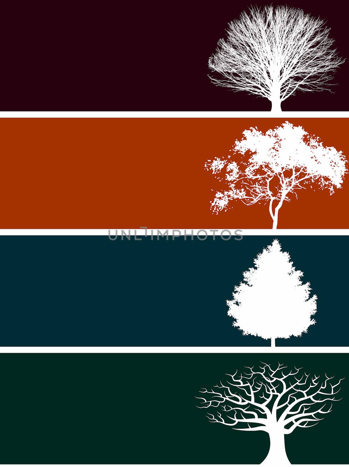 Tree Vector Banner