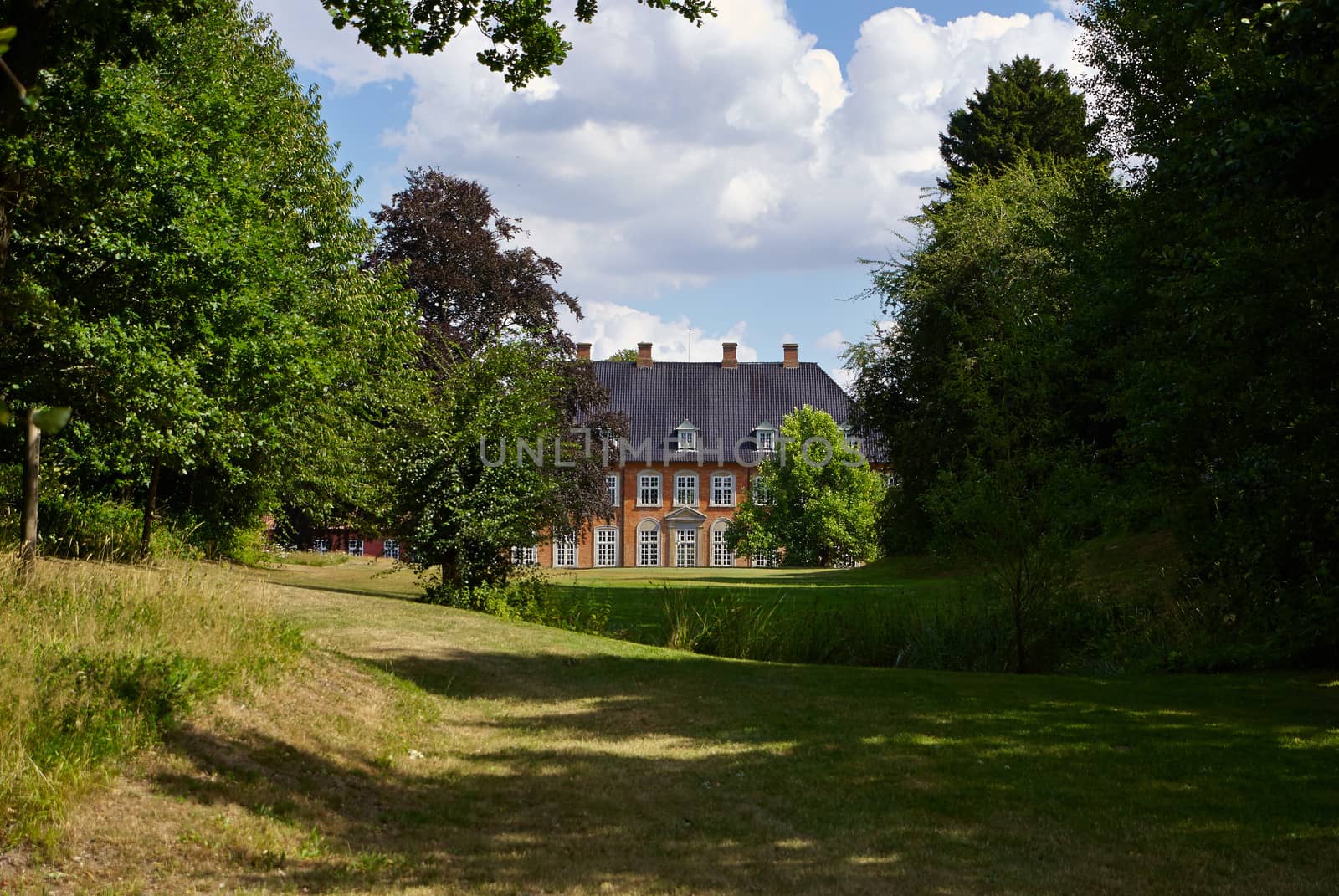 Big beautiful classical design mansion house estate Denmark