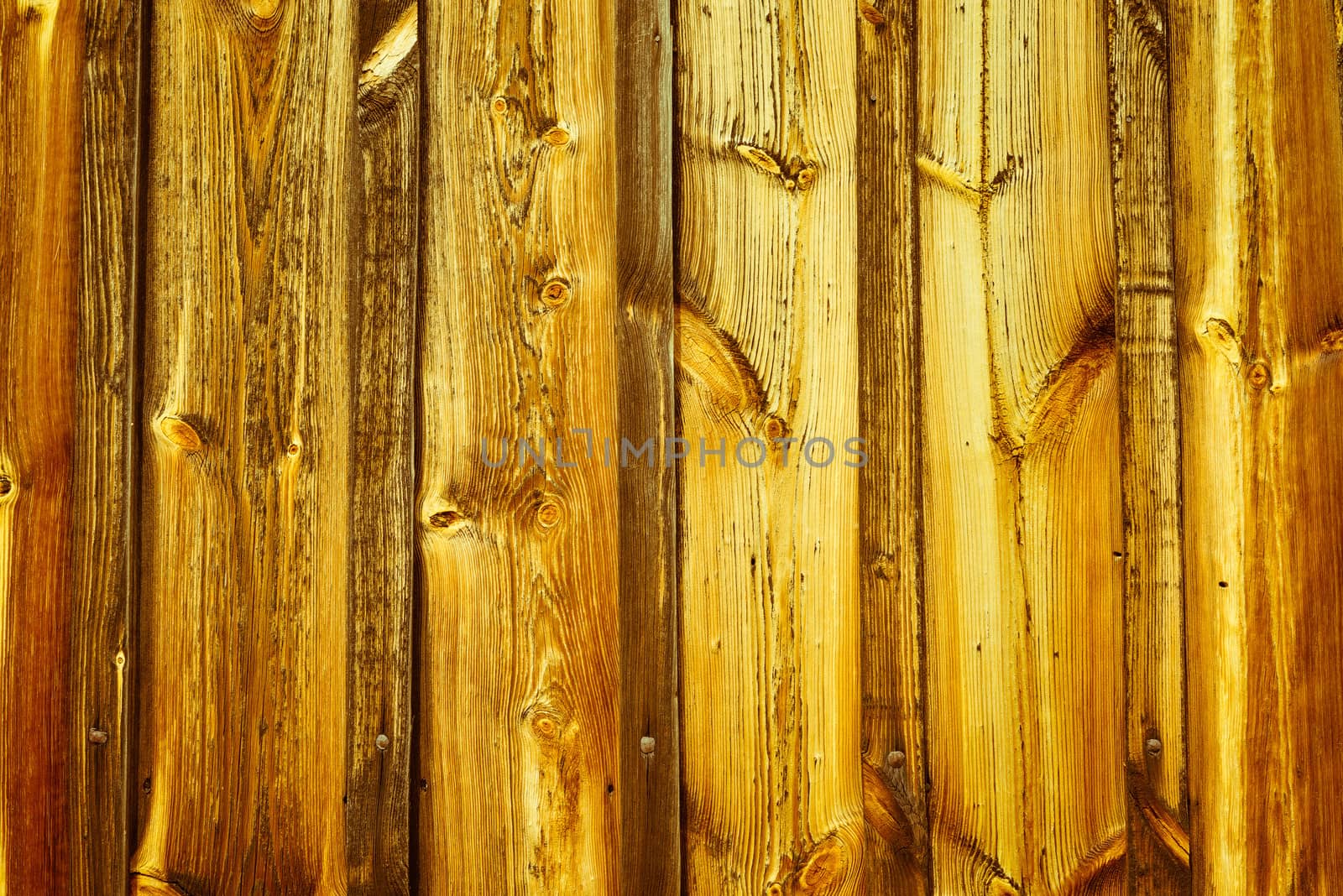 Old yellow wooden wall background by iryna_rasko