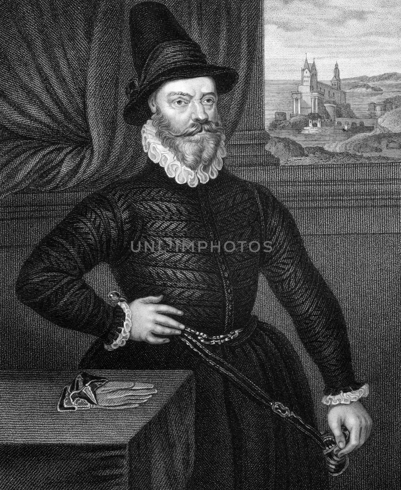 James Douglas, 4th Earl of Morton (1516-1581) on engraving from 1831. The last of the four regents of Scotland during the minority of King James VI. Engraved by S.Freeman and published in ''Portraits of Illustrious Personages of Great Britain'',UK,1831.