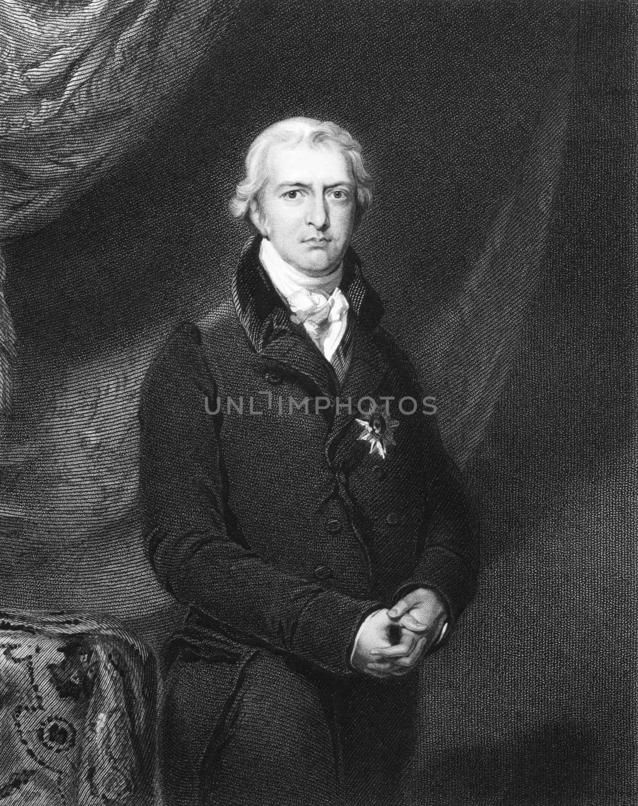 Robert Jenkinson, 2nd Earl of Liverpool (1770-1828) on engraving from 1834. British politician and prime minister during 1812-1827. Engraved by H.Robinson and published in ''Portraits of Illustrious Personages of Great Britain'',UK,1834.