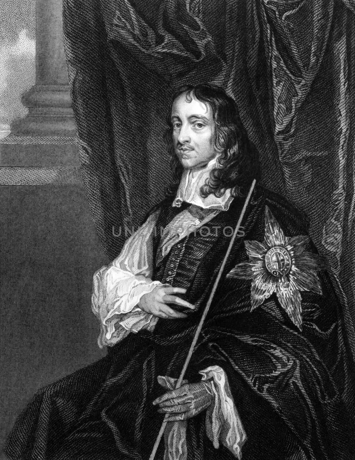 Thomas Wriothesley, 4th Earl of Southampton (1607-1667) on engraving from 1827. English statesman. Engraved by T.Wright and published in ''Portraits of Illustrious Personages of Great Britain'',UK,1827.