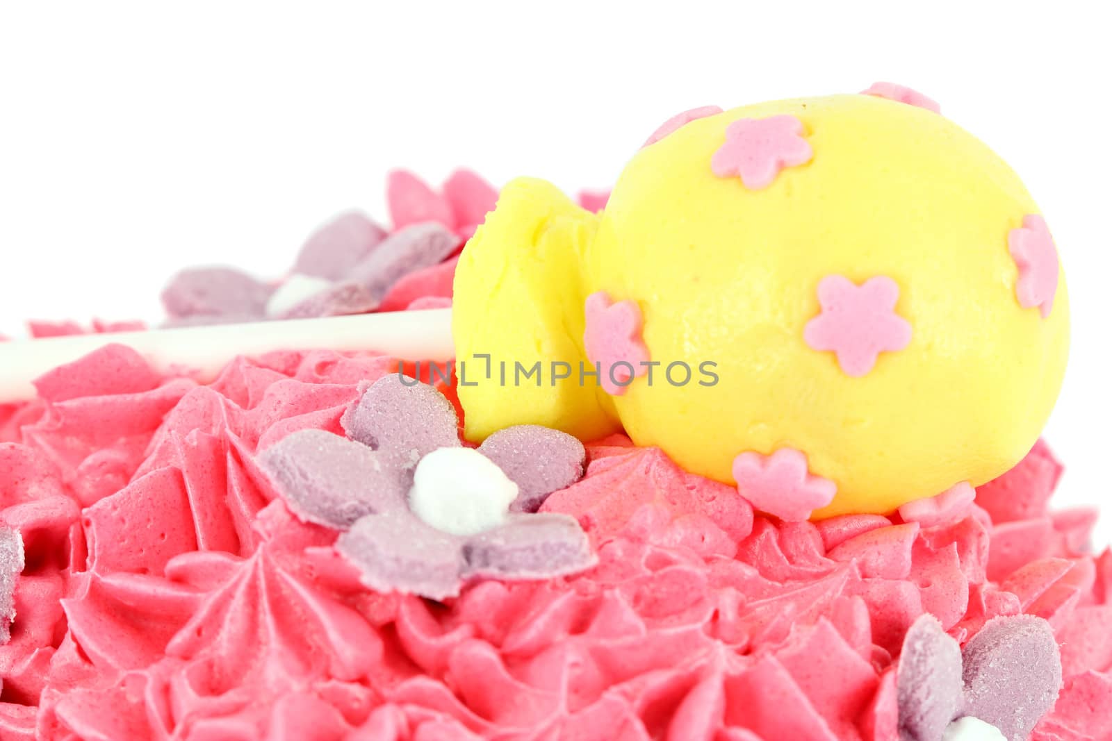 cake with lollipop food background 
