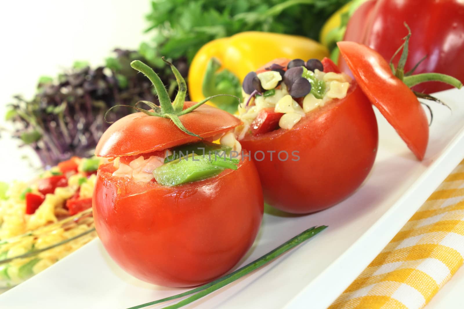 stuffed tomatoes by silencefoto