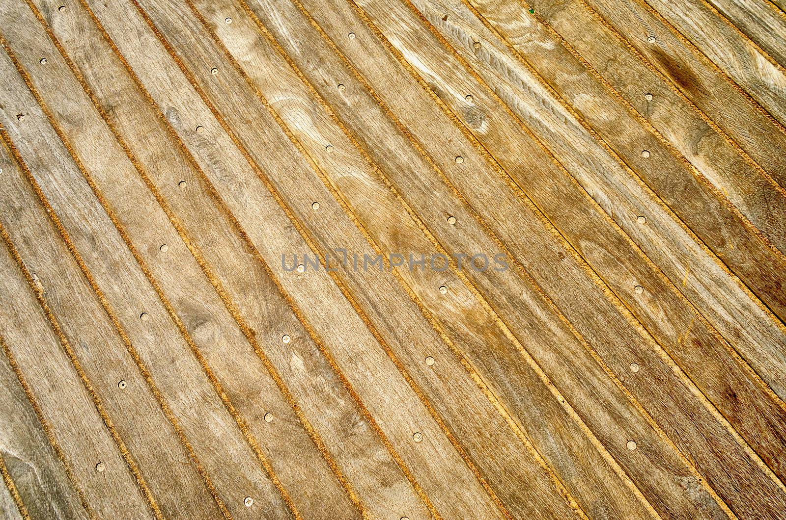 Wooden Boardwalk Background, Weathered and rough textured