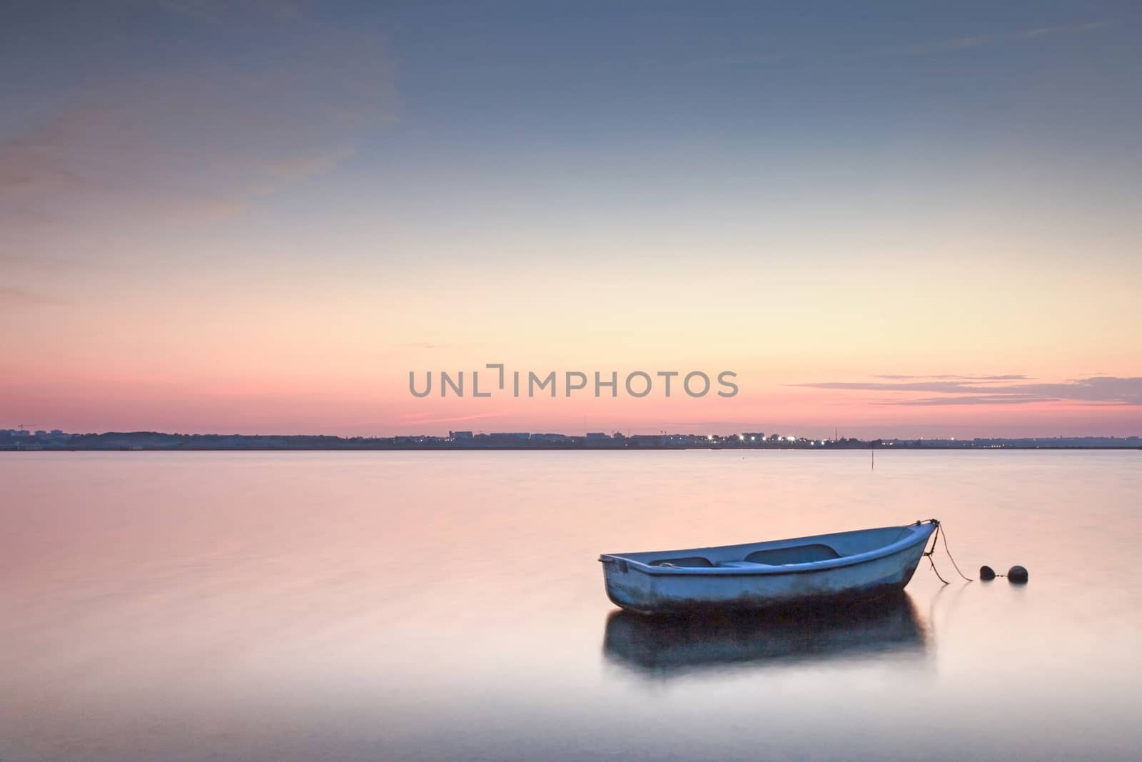 Sunset on the Tejo river. by Carpeira