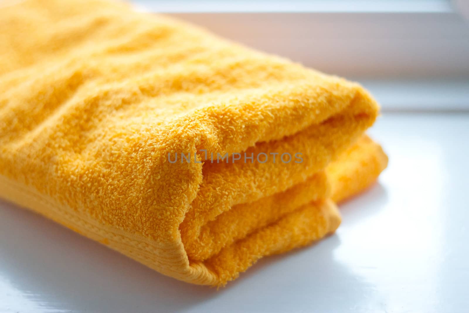 Orange bath towel by victosha