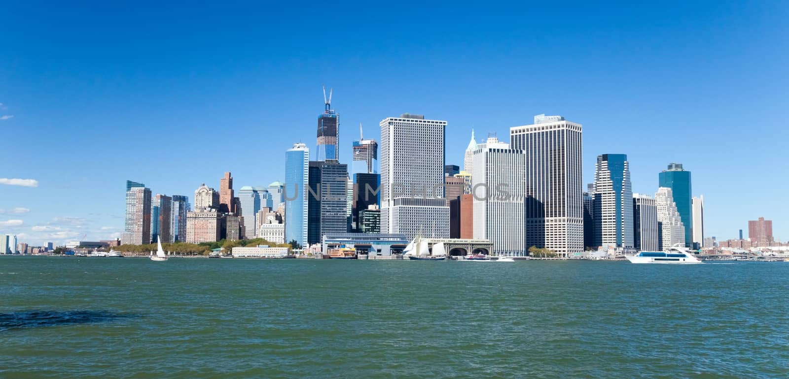 New York City Downtown skyline by hanusst