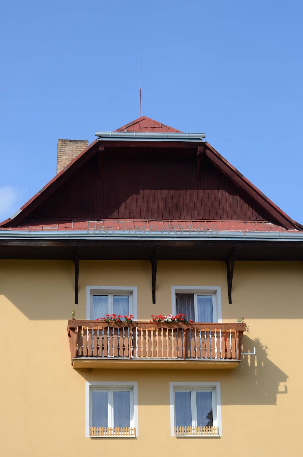 house with balcony by sarkao