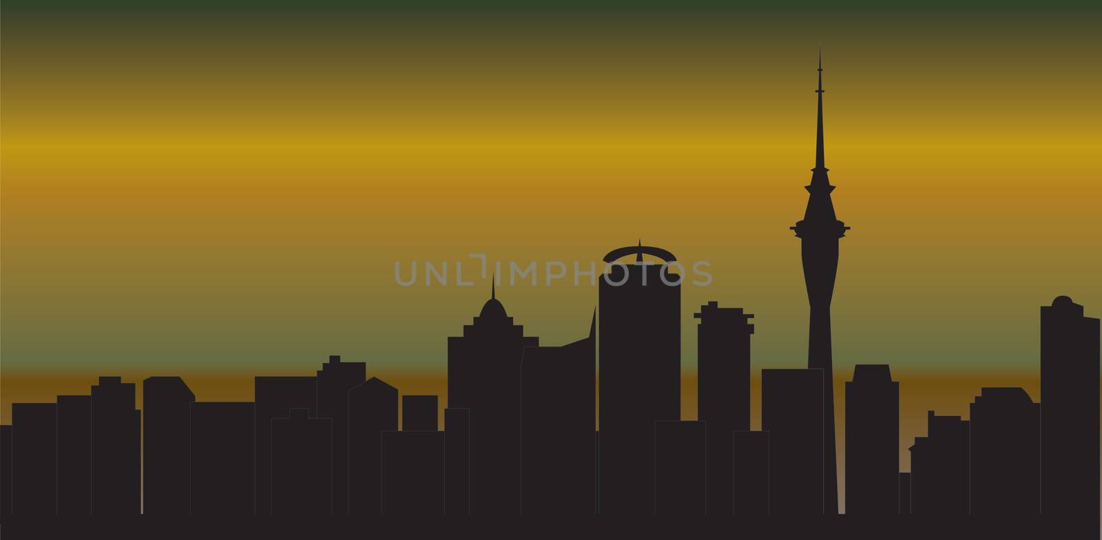 aukland skyline new sealand