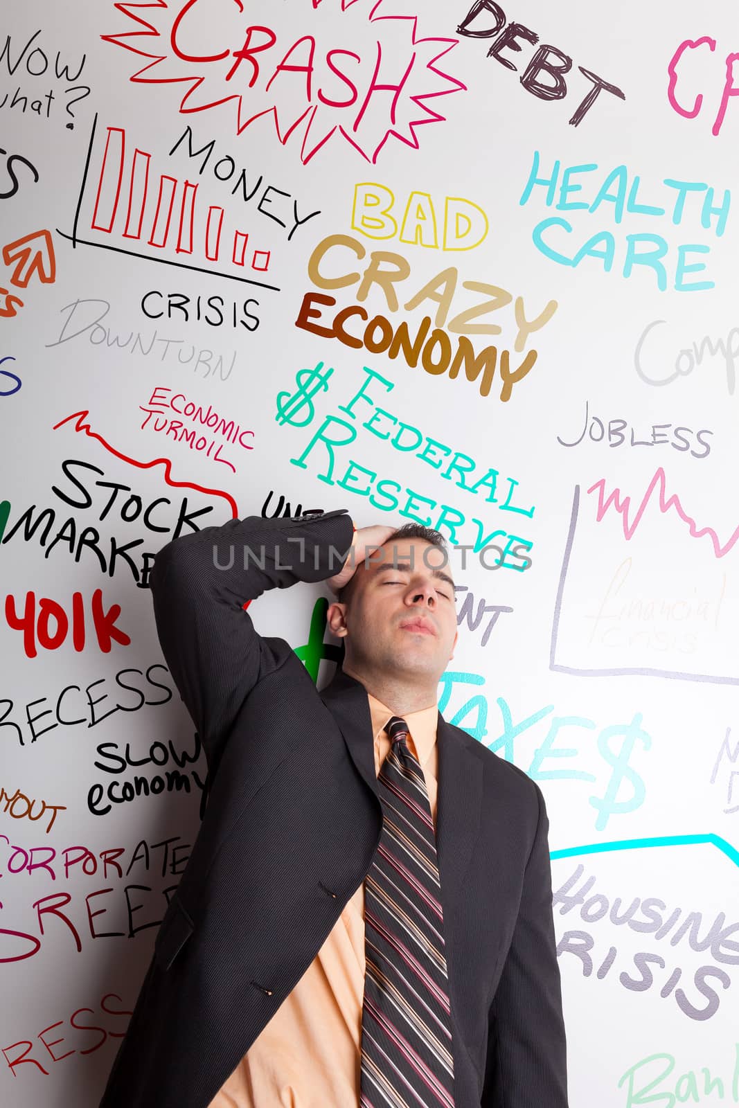 Stressed Out Business Man by graficallyminded