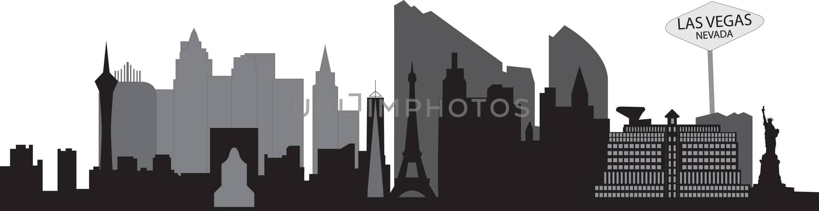 Las vegad skyline by compuinfoto