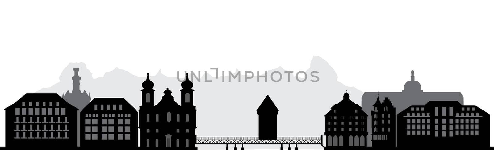 luzern swish skyline by compuinfoto