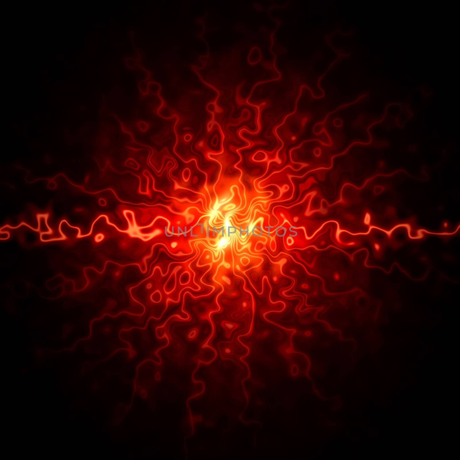 abstract light red explosion over black background