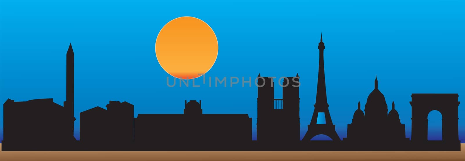 paris skyline
