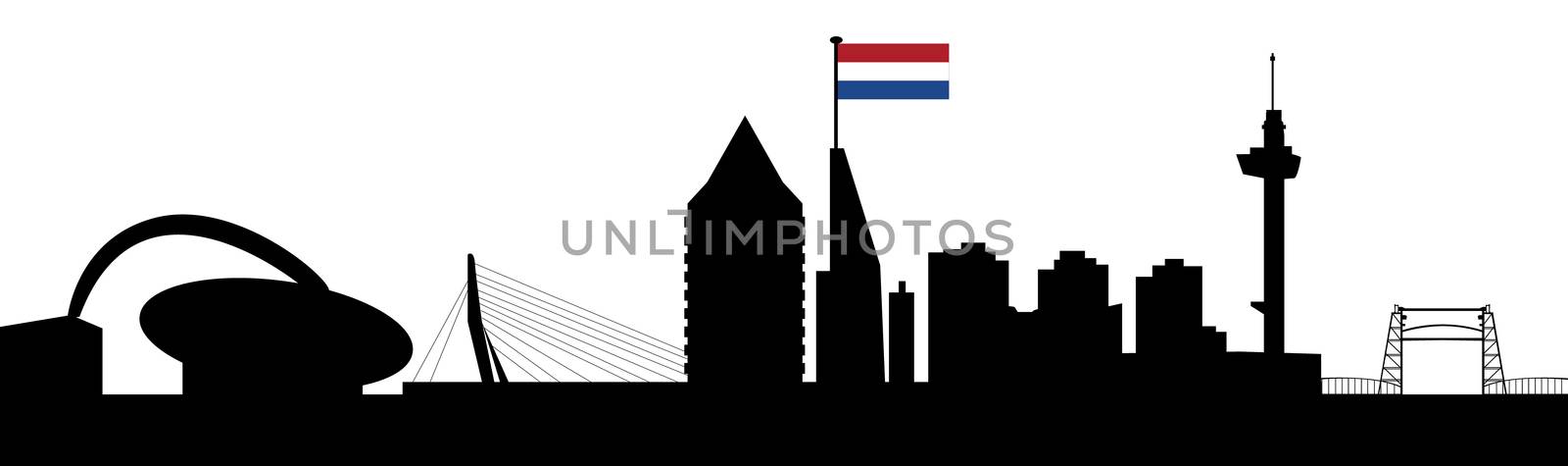 rotterdam skyline by compuinfoto