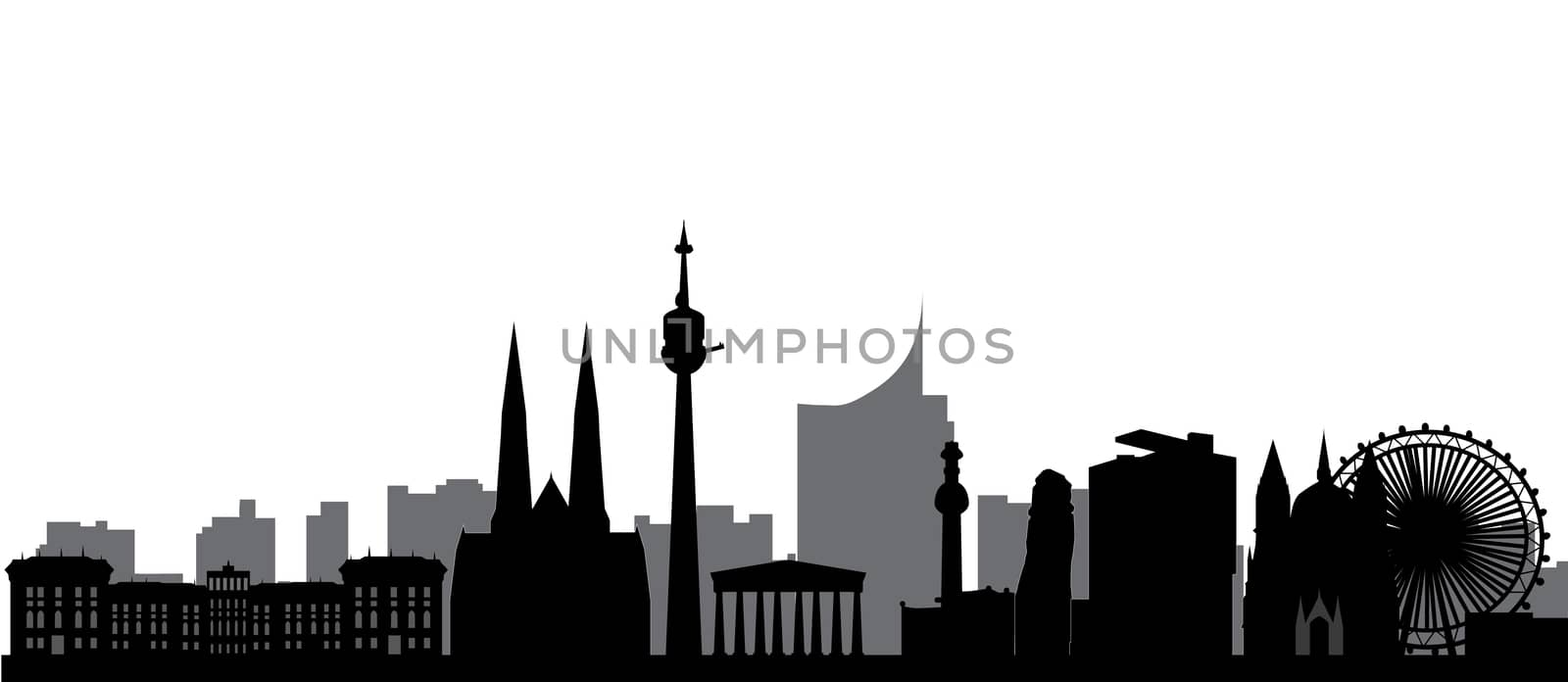 vienna skyline by compuinfoto