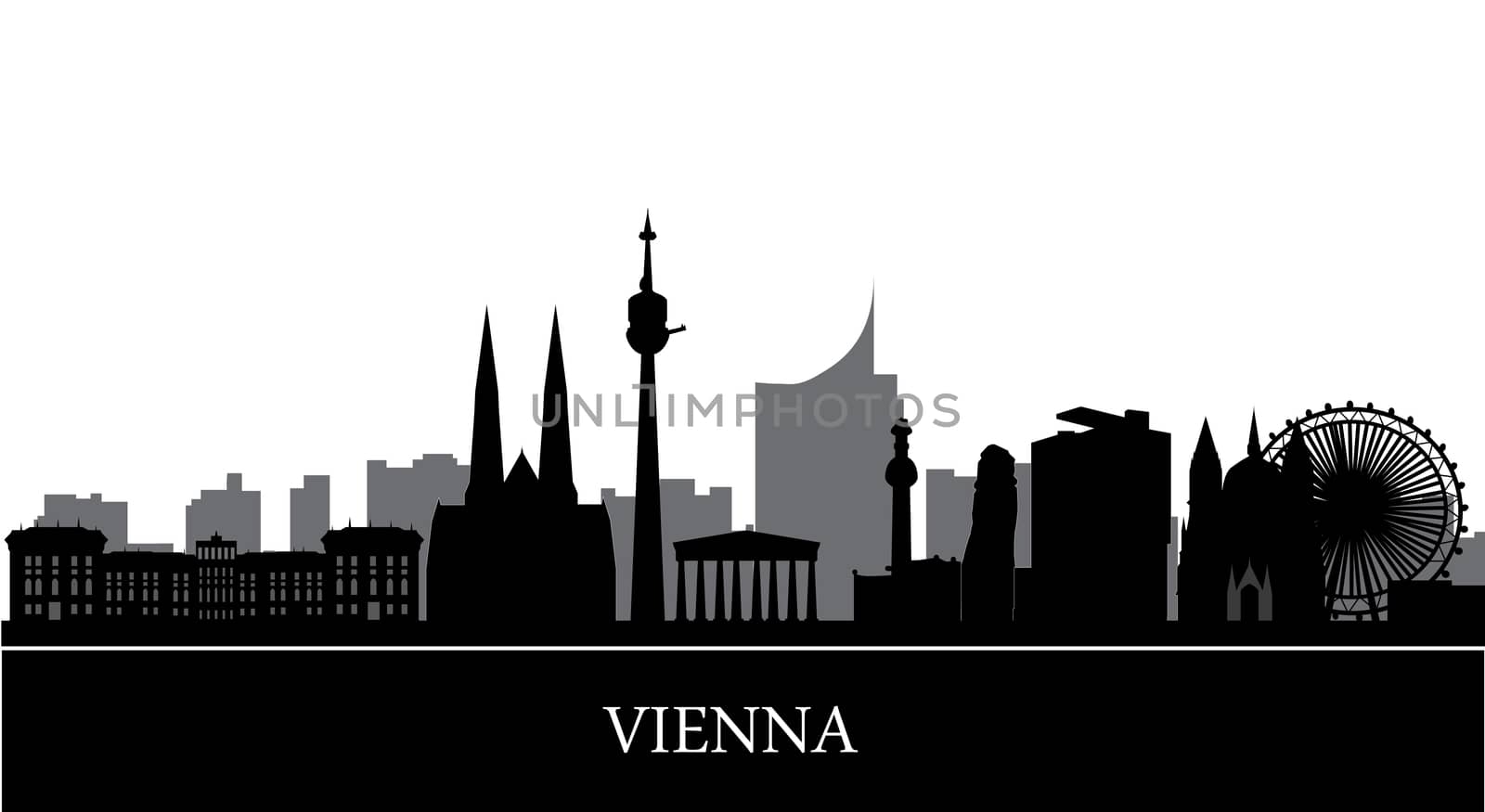 vienna skyline by compuinfoto