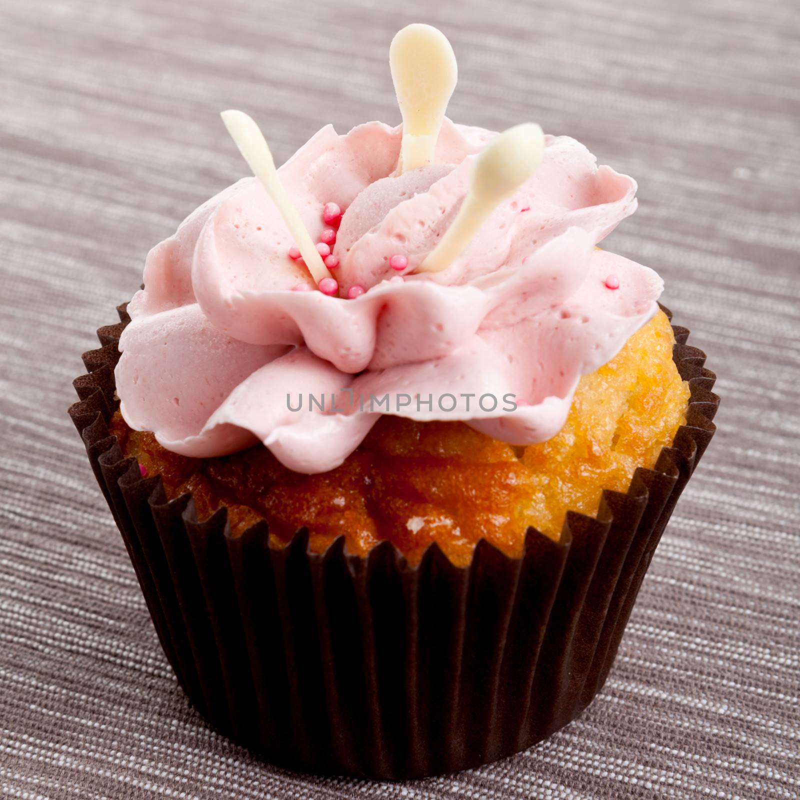 tasty sweet homemade cupcakes with cream on table food candy muffin
