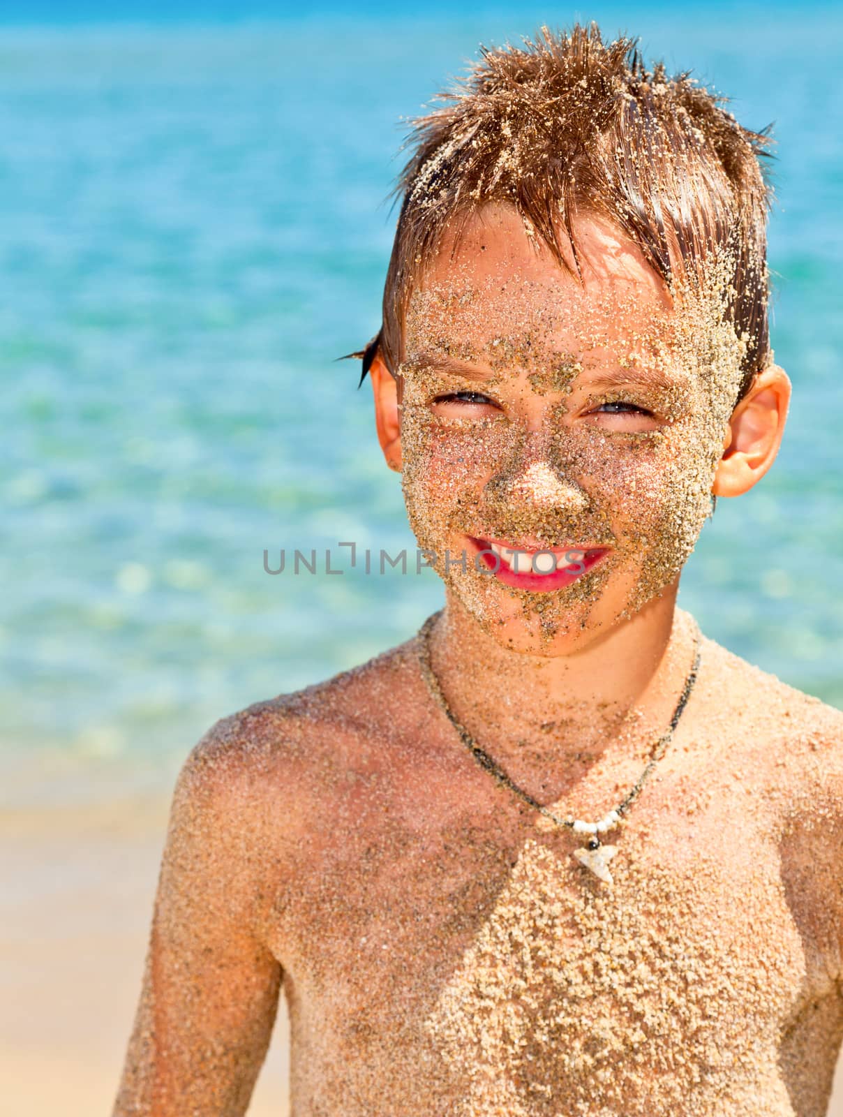 Sndy boy on a beach by naumoid